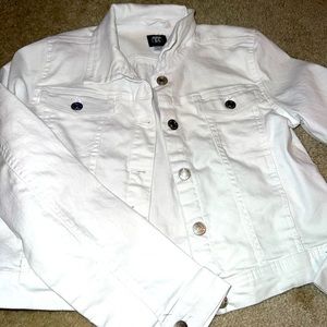 White jean jacket
